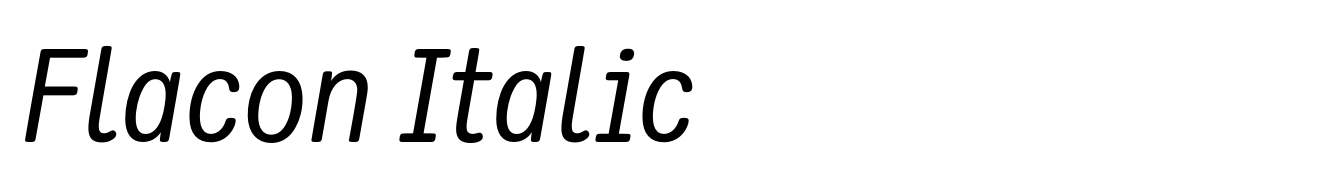 Flacon Italic